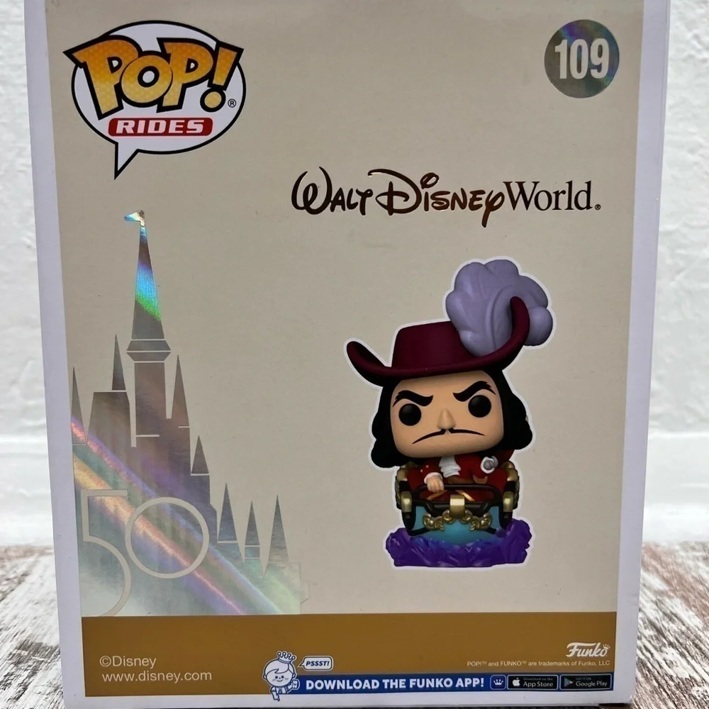FUNKO POP! WALT DISNEY WORLD 50TH CAPTAIN HOOK AT PETER PAN'S FLIGHT ATTRACTION - Picture 4 of 6